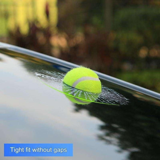 3D Broken Glass Football Car Sticker